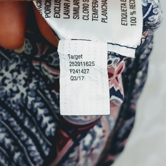 Xhilaration | Boho Short Sleeve Fly Away Top | M - Picture 6 of 6